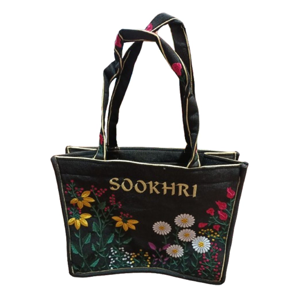 SOOKHIRI Floral Embroidery Hand Bag