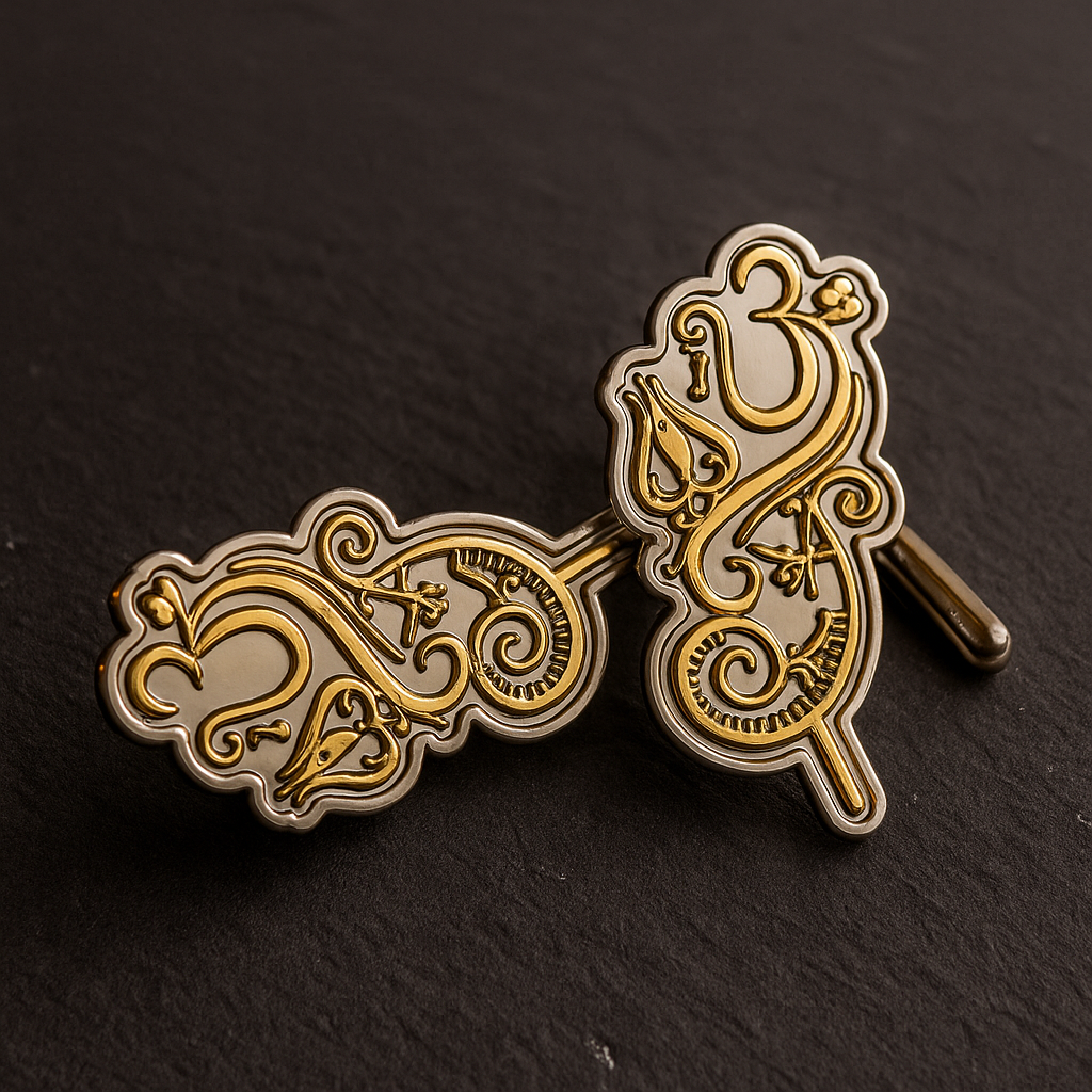 Om Symbol Metal Lapel Pin